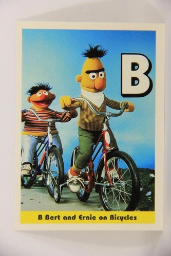 Sesame Street TV Show 1992 Trading Card #23 B Bert And Ernie On Bicycles L020646