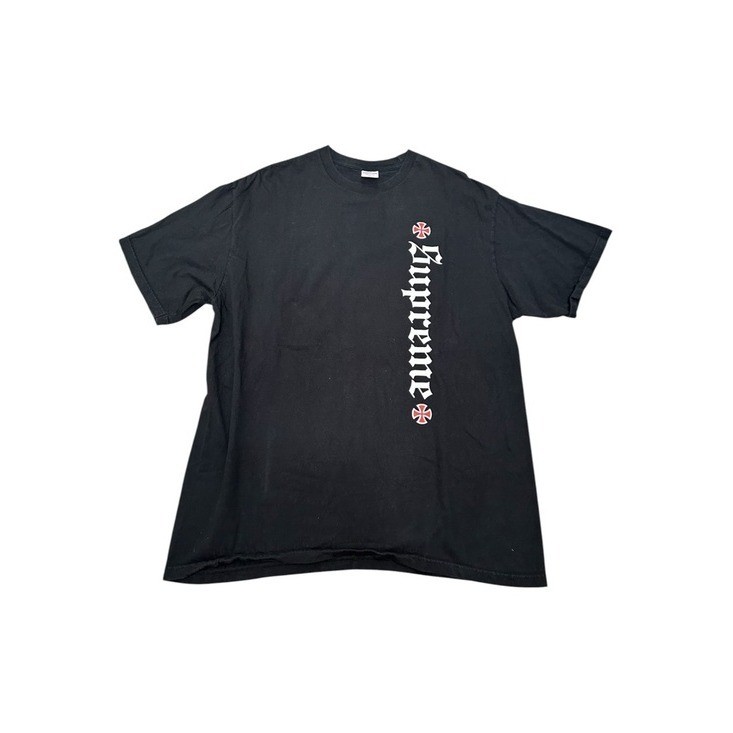 🔥🔥 SUPREME x IINDEPENDENT Skateboard Old English Graphic T-Shirt Sz XL - RARE