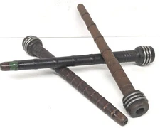 Vintage Wood Quills Bobbins Spools for Industrial Use Thread Used Lot of 3