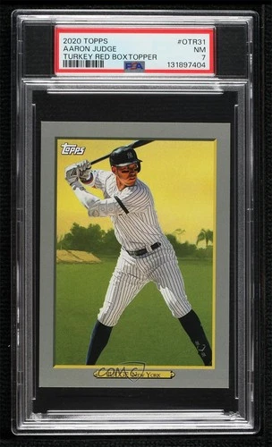 2020 Topps Turkey Red 2020 Box Topper Aaron Judge #OTR-31 PSA 7