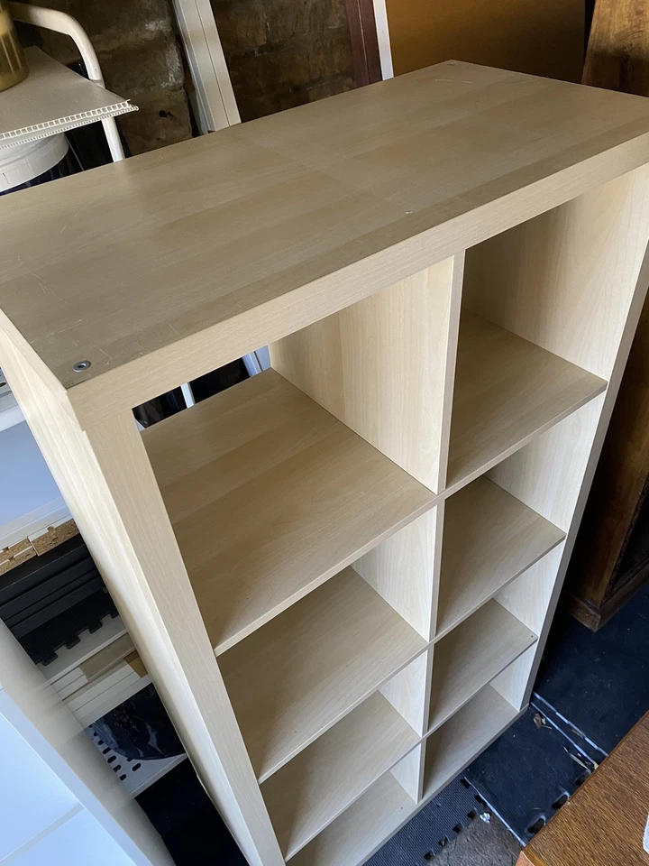 Kallax Ikea White Stained Oak Brown Cube Bookcase - image 2 of 3