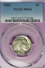 1926 PCGS MS64 BUFFALO NICKEL #B52296