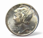 1940 D Mercury Dime Full Bands GEM BU Grading Contender See Pics! 40D1014