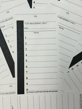 10 Line Football Sports Strip Cards Full Size Pool Cards Pack of 50 Baseball 