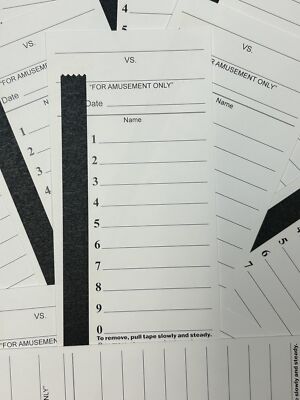 10 Line Football Sports Strip Cards Full Size Pool Cards Pack of 50 Baseball 