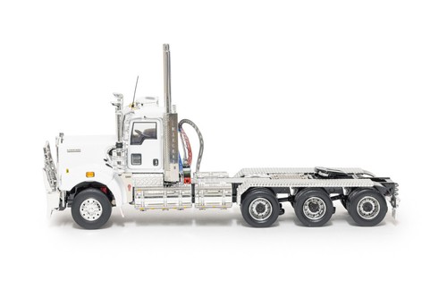 Drake Collectibles Z01646 Kenworth C509 Day Cab Tri Drive Truck White Black 1:50 - Picture 6 of 8