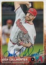 JOSH COLLMENTER SIGNED AUTO'D 2015 TOPPS CARD #591 ARIZONA DIAMONDBACKS BRAVES