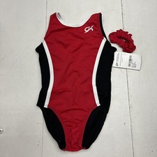 GK Elite Red Ignition Tank Leotard Girls Size Medium NEW