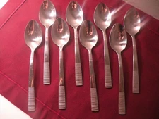 Set Of 8 Teaspoons Oneida PAXTON Stainless Steel Flatware 6 3/8"