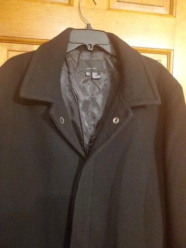 Zara Men’s Trench Coat Wool Blend Size XL - 第 5/5 張圖片