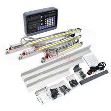 200&400&500mm 3pc TTL Linear Scales 3Axis Digital Readout DRO Display Mill Lathe