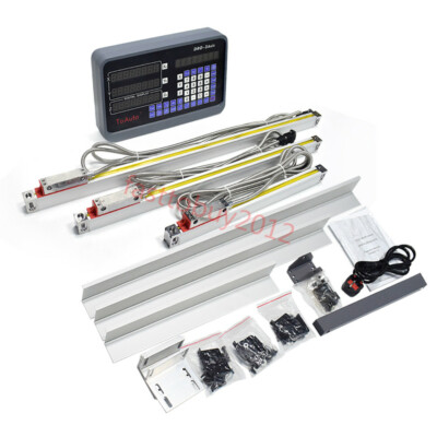 200&400&500mm 3pc TTL Linear Scales 3Axis Digital Readout DRO Display Mill Lathe