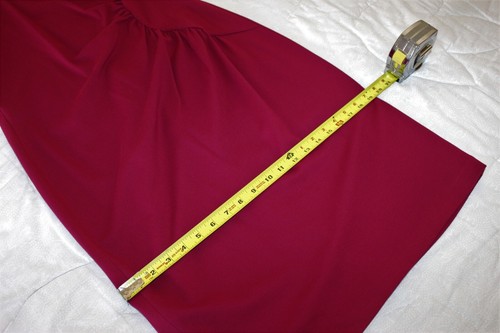 NEW Lafayette 148- Side Sheared Cap Sleeve Jersey Dress, Cherry, sz 10 Med -$378 - Imagen 11 de 12