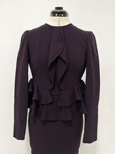 Alexander McQueen Knee Length Ruffle Tie Dress Size:38