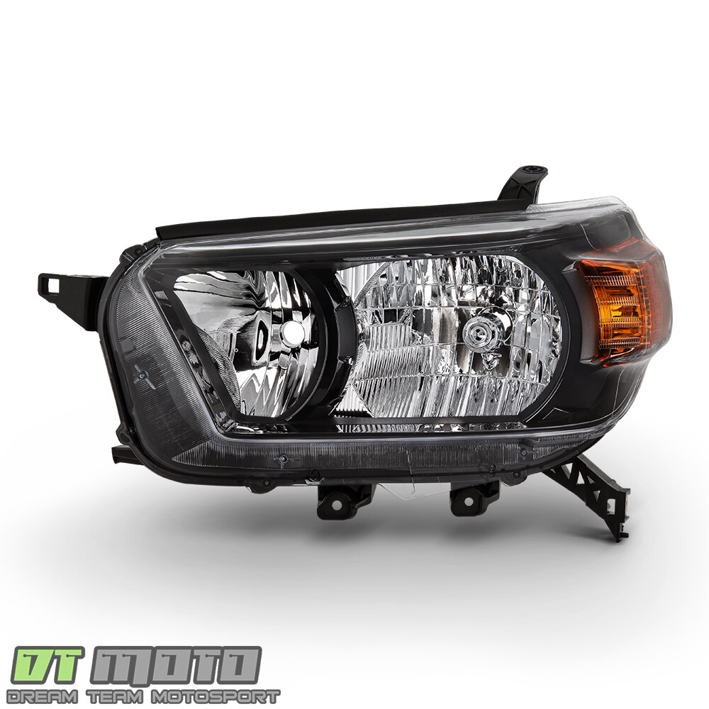For 2010-2013 Toyota 4Runner Black Bezel Headlights Headlamps 10