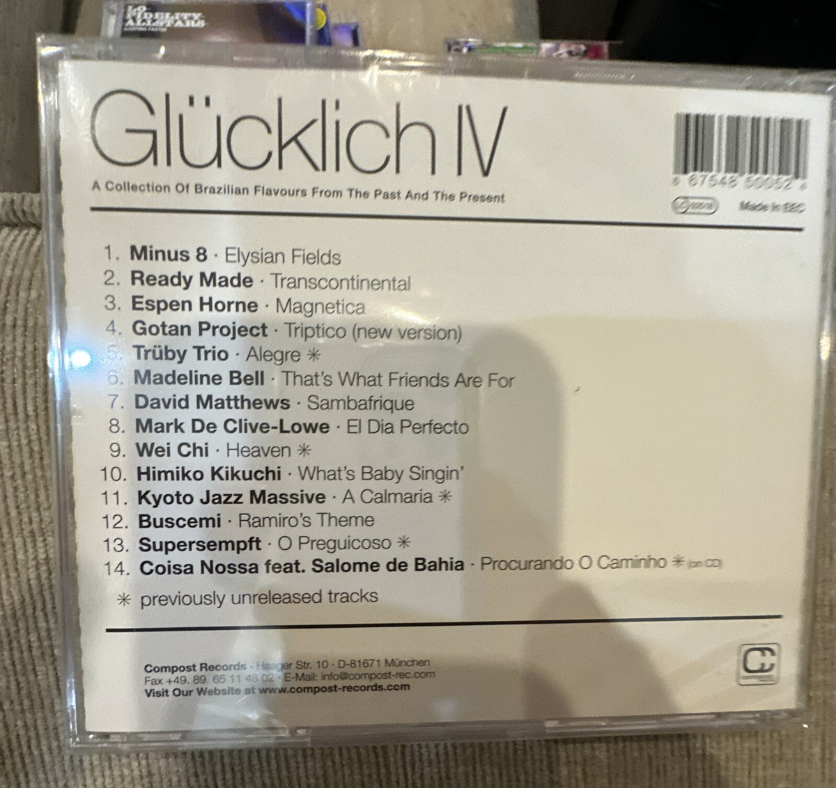 Glucklich IV by Various Artists (CD, Nov-2000, Compost