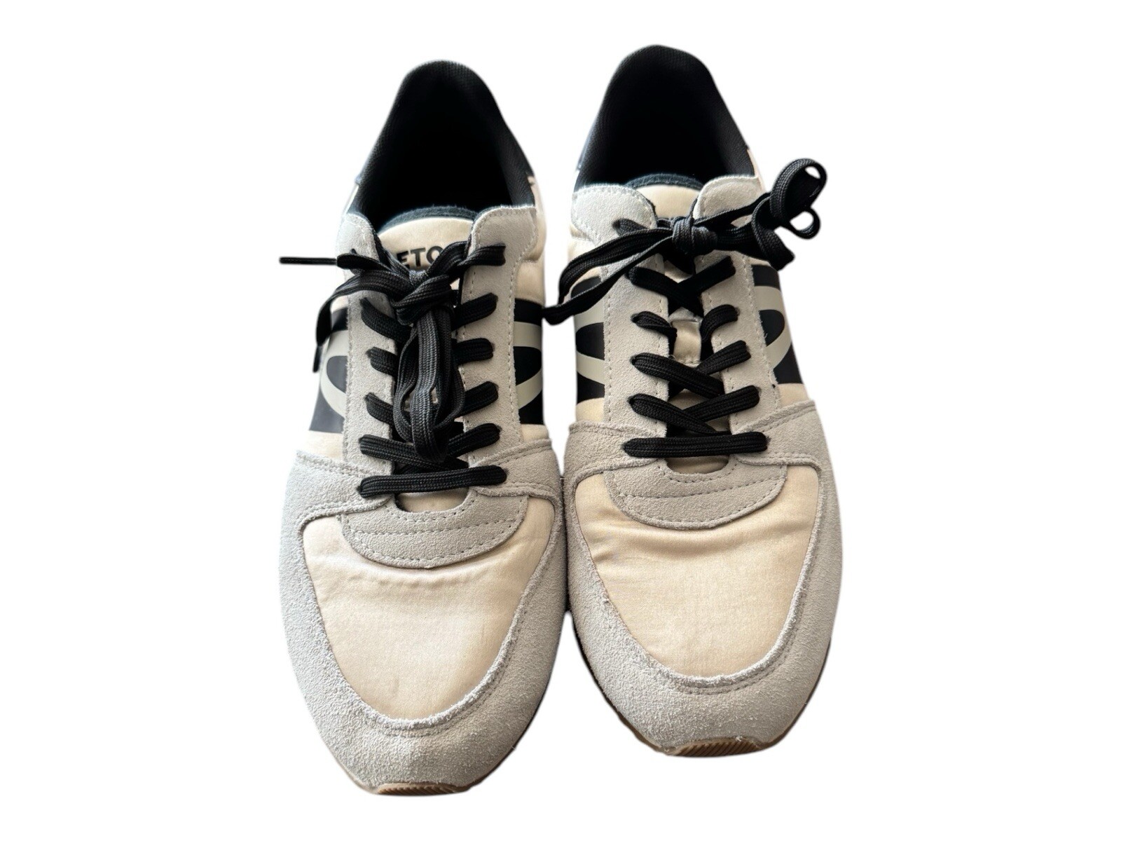 Tretorn Women's Loyola Sneakers Low Top Cream Taupe & Black Size 10 M image 7