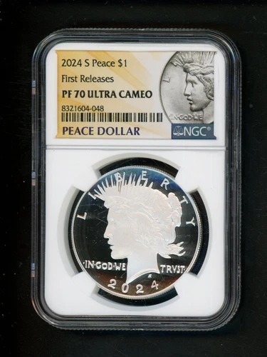 2024 S US Peace Silver Dollar $1.00 $1 NGC PF70 ULTRA CAMEO PROOF FIRST RELEASES