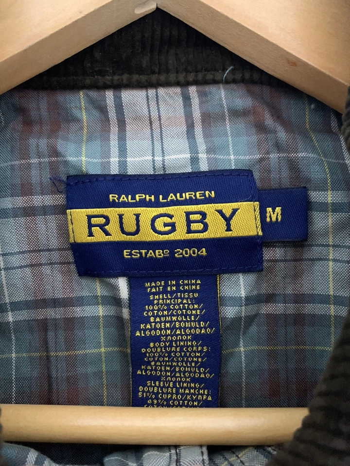 Ralph Lauren Rugby Medium Wax Oil RRL Biker Military Faux Leather Polo VTG Coat - Image 4 of 4