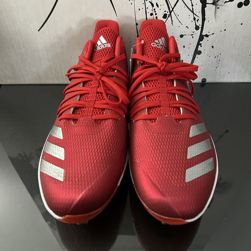 Adidas Afterburner 6 Metal Baseball Cleats Red Mens Size 14 DB3435 Speed Trap - Picture 2 of 7