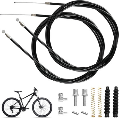 14 Stück Bremskabel Teile, Fahrrad Bremskabel Set, Rennrad Bremsen Set, Bremssei