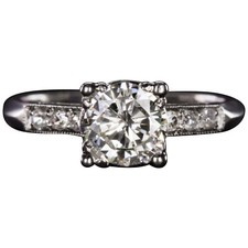 1.30Ct White Round Vintage Style Women's Engagement Wedding Ring In 925 Silver