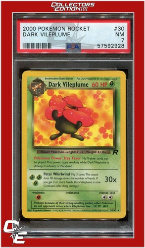 Dark Vileplume (Unlimited) graded PSA 7 for sale on eBay
