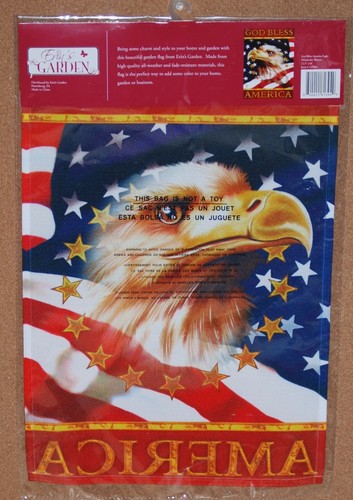 Dekorative Gartenflagge "Gott segne Amerika Adler" 18 Zoll x 12,5 Zoll - Bild 3 von 3