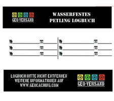 Waterproof preform Logbook Logbooks Plastic Geocaching Log Sheets Nanos