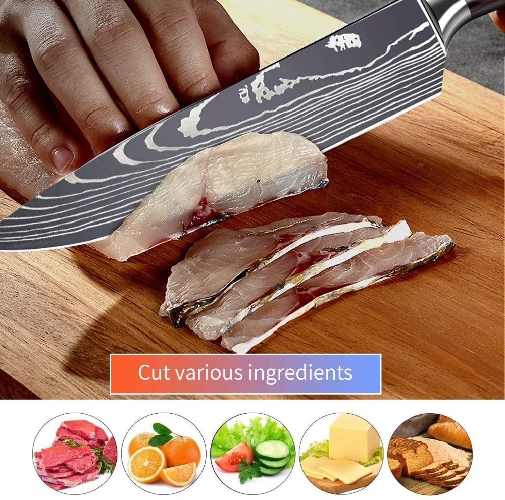 Kitchen Professional Chef Knife 7CR17 440C High Carbon Stainless Steel Imitation