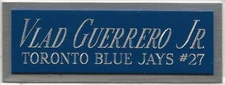 VLADIMIR GUERRERO JR. NAMEPLATE AUTOGRAPHED Signed Baseball Display CUBE CASE