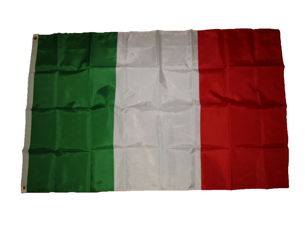 Bandera Italia 3x5 Pies – Tricolor Nailon 200D – Ideal Para Casa O Embajada Con Clips Incluidos