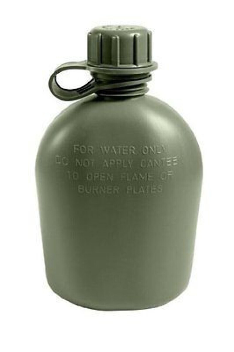 最終価格) US Military Canteen Full Set Military 1 Quart Canteen 3 Piece Plastic BPA Free Made in USA NEW