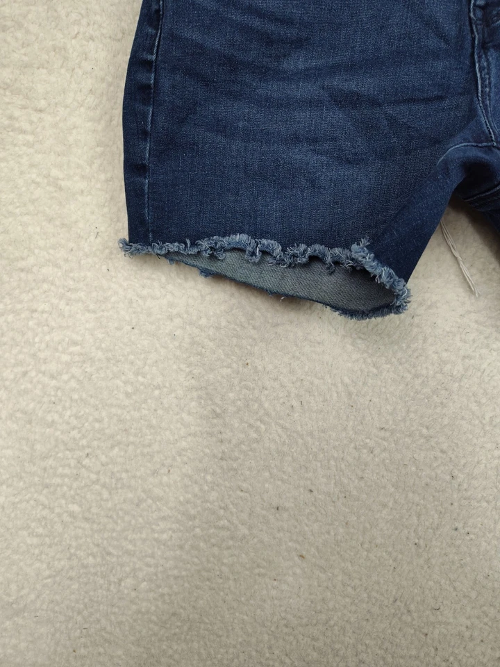 Pantalón Corto Nine West Mujer 6 Azul Mezcla Algodón Recto Calce Regular Corte Denim Foto 4 de 4