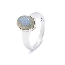 925 Sterling Silver Labradorite Ring. Gift For Her