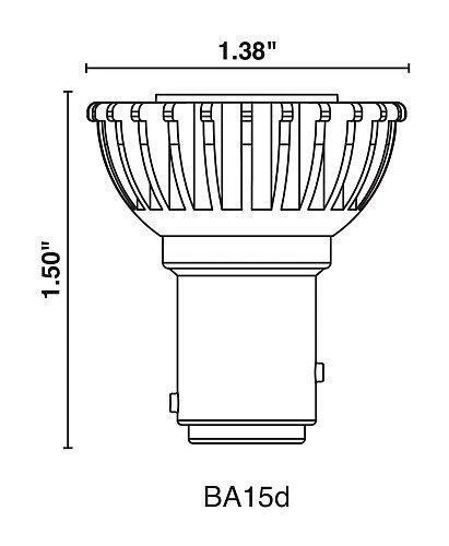 Halco 81094 - MR11FTD/827/BA15D/LED MR11 Flood LED Light Bulb - Image 3 of 3