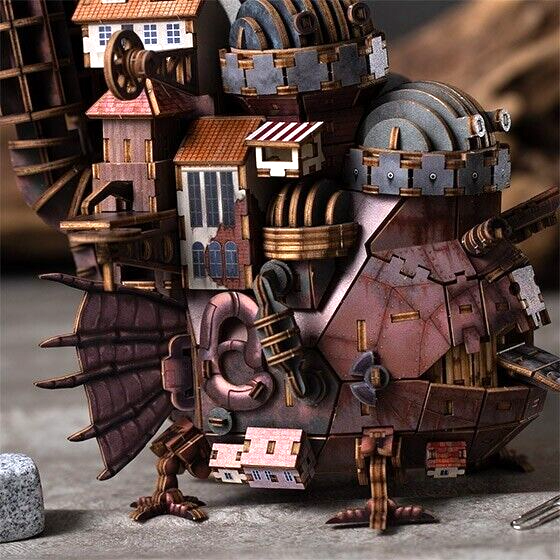 Studio Ghibli Howl's Moving Castle ki-gu-mi Kigumi Wooden 3D