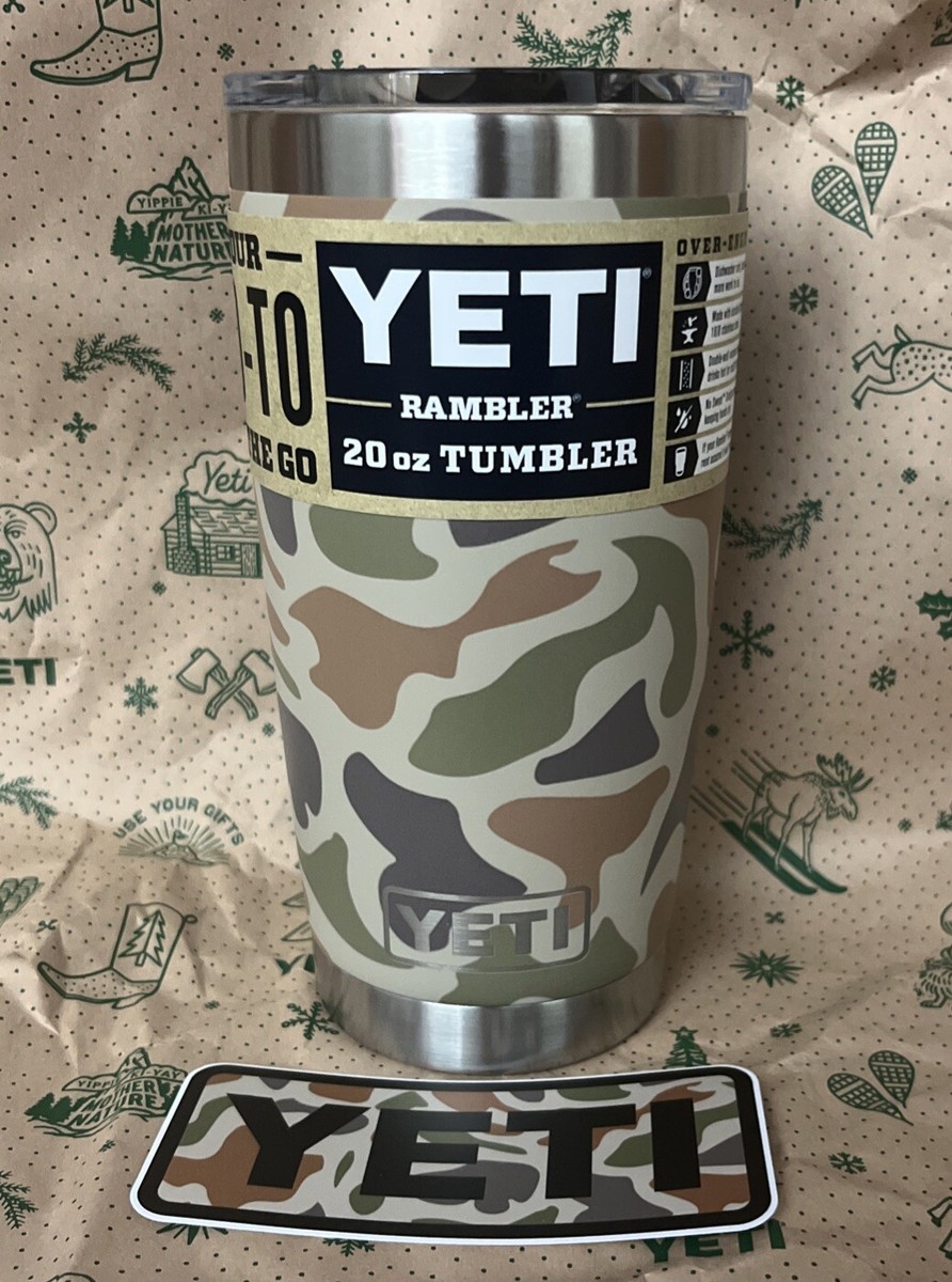 食器 Snow Peak - YETI RAMBLER 20oz TUMBLER CAMO LE Yeti Rambler 20 Oz Tumbler - Wetlands Camo | Flatspot