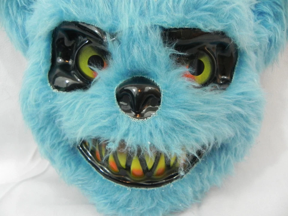 MASCARA DE OSO AZUL PELUDO Five Nights At Freddy's Juego de Terror Halloween Piel Peluda Foto 2 de 4