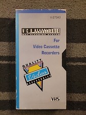 VCR VHS Video Head Cleaner V-27343 Wet Cleaner VHS Cassette And Case