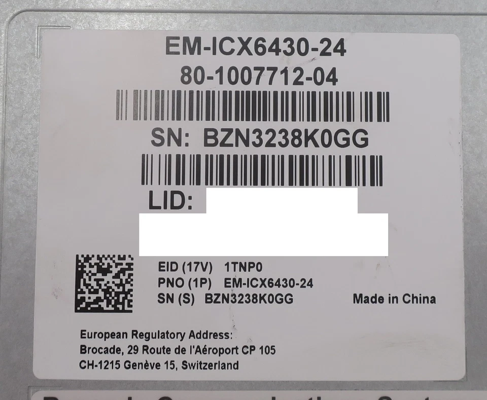 Brocade EMC ICX6430-24 EM-ICX6430-24 24x 1GbE RJ45 + 4x 1GbE SFP Port 1U Switch - Image 4 of 4