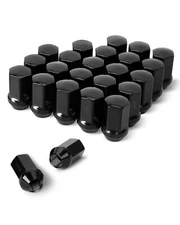 KSP 24PCS M14x1.5 Black Wheel Lug Nuts Set for Silverado Sierra 6 Lug Rim