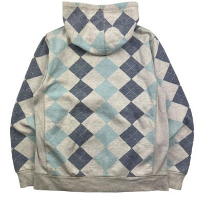 Vintage Stussy Chequered Zip Up Hoodie - Large | eBay UK