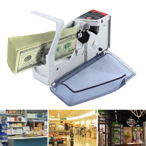 2W Portable Handy Bill Cash Money Count Machine Banknote Currency Money Counter - Imagen 1 de 12