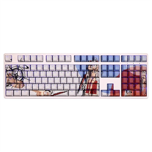 Anime Blue Archive RGB PBT Cherry MX Keycaps For Mechanical Keyboard 108 Keys - Picture 6 of 6