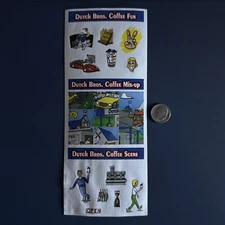 DUTCH Bros STICKER Decal SHEET Coffee FUN Mix-up SCENE OLD Stock HTF Rare!