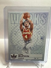 2023-24 Kobe Bufkin RC Panini Court Kings Works In Progress Red Rookie #124/149