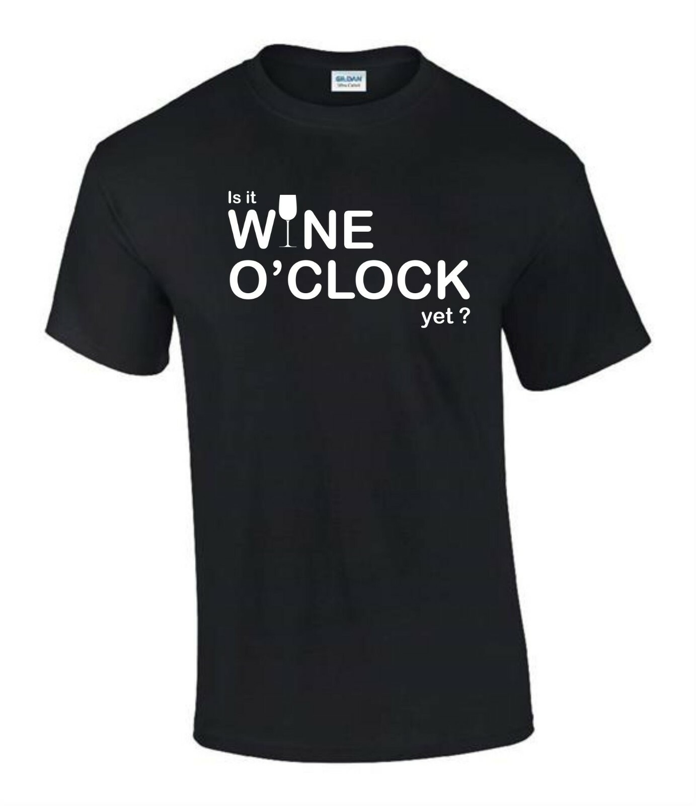 RHUDE Is It Wine O Clock Yet Drinker Gift Idea Funny Rude Men’s Lady's T Shirt T0176