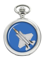 F-35 Lightning Aircraft Pocket Watch