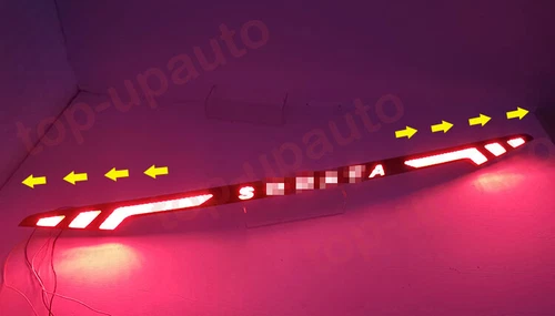 Luz LED negra para puerta trasera Hyundai Sonata 2011-2014 luz de señal de giro de freno - Imagen 7 de 11